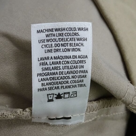 George Beige Rayon Blend Pullon Shorts Women Size S 4-6 With Pockets - Picture 5 of 11